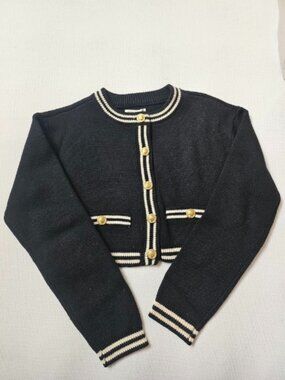 AE Button-Up Crew Neck Cardigan